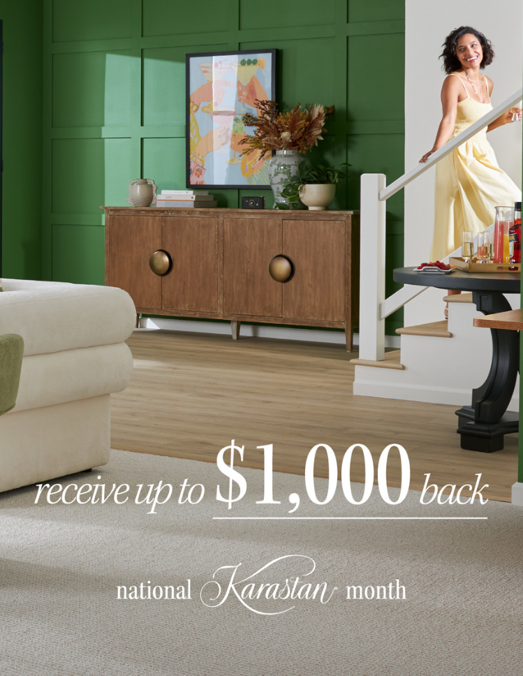 National Karastan Month - receive up to $1000 back