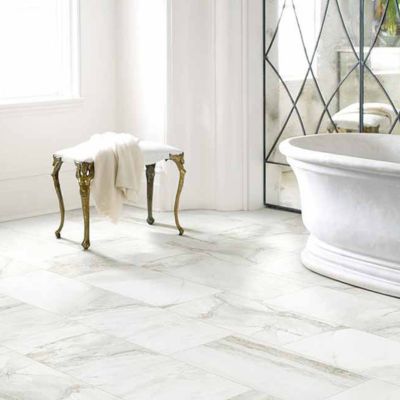 tile flooring in a bright Eugene bathroom
